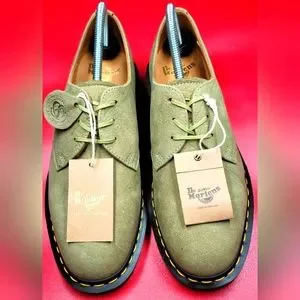 Dr Martens C.F. Steads Made in England Leather Oxford Olive Green Shoes Sz 10 M Dr Martens 1416 C.F. Green Steads Suede | Mercari main image 4